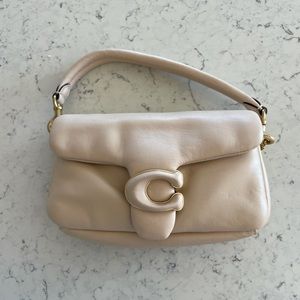 Coach pillow tabby shoulder bag 18 in ivory